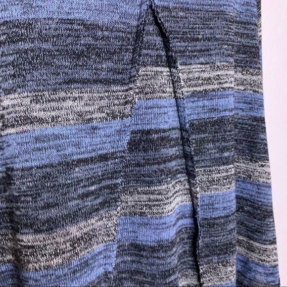 Free People blue gray scoop neck linen blend sweater size Extra Small XS - Picture 8 of 13